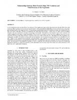 Relationships between Short Periodic Slope Tilt Variations and Vital Processes of the Vegetation