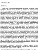 Time-Domian Localized Damage Identification with Incomplete Excitation Measurements