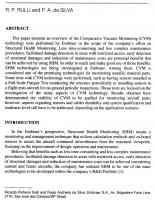 Overview of CVM Technology Tests Performed by Embraer