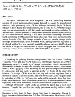 Real-Time Condition Assessment of RAPTOR Telescope Systems