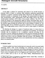 Application of Unscented Kalman Filters, Wavelet Packet Transforms and Feedback Control to Monitoring and Compensate Damage Aircraft Structures