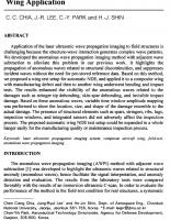 Anomalous Wave Propagation Imaging with Adjacent Wave Subtraction: Composite Wing Application