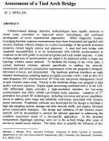 Design and Application of a Wireless Sensor Network for Vibration-Based Performance Assessment of a Tied Arch Bridge