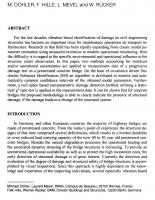 Structural Health Monitoring During Progressive Damage Test of S101 Bridge