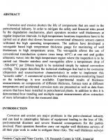 Ultrasonic Wall Thickness Monitoring at High Temperatures (>500°C)