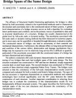 A Comparison of Experimental Characterization Results for Multiple Bridge Spans of the Same Design