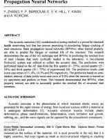 Residual Life Prediction of Steel I-Beams Using Acoustic Emission and Back Propagation Neural Networks