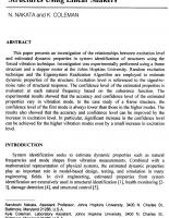 Experimental Investigation of the Excitation Level in System Identification of Frame Structures Using Linear Shakers