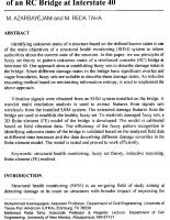 Application of Fuzzy Set Theory in Structural Health Monitoring to Pattern Different States of an RC Bridge at Interstate 40