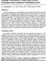 Damage Assessment Using Hyperchaotic Excitation and Nonlinear Prediction Error