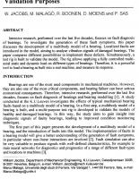 Analysis of Bearing Damage Using a Multibody Model and a Test Rig for Validation Purposes