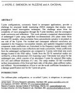 Mode Conversion Estimation of Filleted T-Joint Using FEM and 3D Laser Vibrometry