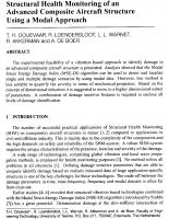 Structural Health Monitoring of an Advanced Composite Aircraft Structure Using a Modal Approach