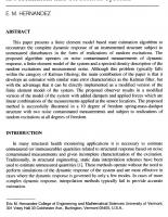 Finite Element Model Based State Estimation in Mechanical and Structural Systems