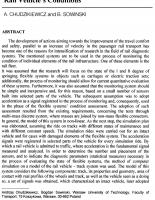 Simulation Method of Selection of Diagnostic Parameters in the Process of Monitoring the Rail Vehicle's Conditions