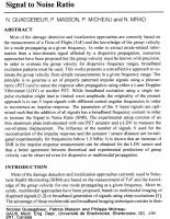 Experimental Broadband Estimation of Guided Waves Group Velocity with High Signal to Noise Ratio