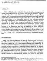 A View into Baseline Free Guided Wave Approaches for Structural Health Monitoring