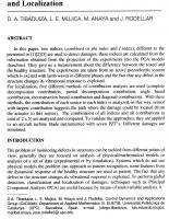 Combined and I Indices Based on Principal Component Analysis for Damage Detection and Localization