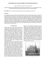 Monitoring of the main spire of the Duomo di Milano