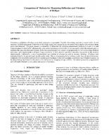 Comparison of Methods for Measuring Deflection and Vibration of Bridges