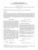 The Application of Multi-Wavelet Theory in Deformation Monitoring Data Processing