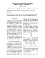 Using GPS Attitude Determination in Tower Inclination Monitoring of Overhead Transmission Lines