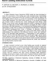 Bayesian Sensitivity Analysis of Flight Parameters in the Development of a Hard Landing Indication System