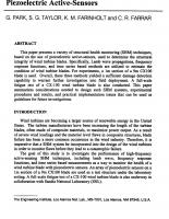 SHM of Wind Turbine Blades using Piezoelectric Active-Sensors