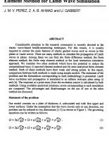 Spectral Analysis and Semi-Analytical Finite Element Method for Lamb Wave Simulation