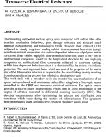 In-Situ Characterization of Carbon Reinforced Epoxy Using Fibre- Optic Sensor and Transverse Electrical Resistance