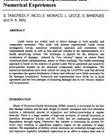 Lamb Waves Propagation for Low Velocity Impact Damages Analysis in Carbon Fibers Reinforced Plates: Experimental and Numerical Experiences