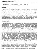 Wavelet-based Finite Element Method for Modeling Wave Propagation in Delaminated Composite Rings