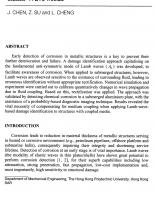 Identification of Corrosion Damage in Submerged Structures Using Anti-symmetric Lamb Wave Mode