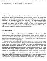 Notch Case Monitoring By Means of Ultrasonic Guided Waves in Steel Structures