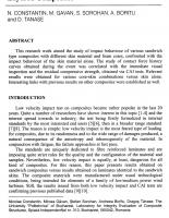 Impact and Post-impact Behaviour of Layered Composites