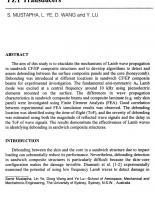 Debonding Assessment in Sandwich CF/EP Composite Beams Using Surface Mounted PZT Transducers