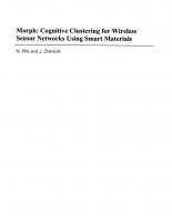 Morph: Cognitive Clustering for Wireless Sensor Networks using Smart Materials