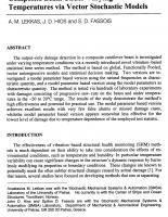 Output-Only Damage Detection in a Composite Beam under Varying Temperatures via Vector Stochastic Models