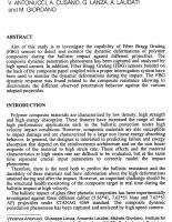 Dynamic Deformations Monitoring Of Composites Subjected to Ballistic Impact by Fiber Bragg Grating Sensors