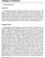 On the Use of Dynamic Strains and Curvatures for Vibration Based Damage Localization