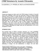 Monitoring of Omega-Stringer Stiffened CFRP Structures by Acousto Ultrasonics