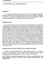 Vibration Based Damage Localization Using Multi-Scale Filters and Large Strain Sensor Networks