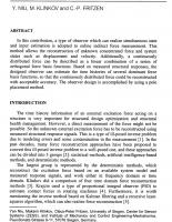 Online Reconstruction of Concentrated and Continuously Distributed Force Using a Robust Observer Technique