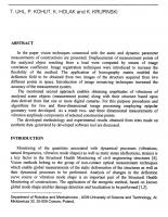 Vision Based Vibration and Deformation Measurements in Civil Structures