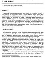 Advanced Beamforming of 2D Arrays for Structural Health Monitoring Using Lamb Waves