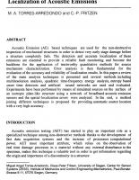 On The Application of Digital Signal Processing Techniques and Statistical Analysis for the Localization of Acoustic Emissions