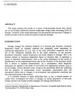 Damage Detection in a RC Bridge Based on Dynamic Measurements