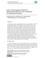 Active Thermography Method for Delamination Detection and Localisation in Composite Structures