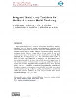 Integrated Phased Array Transducer for On-Board Structural Health Monitoring