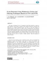 Event Detection Using Multisensor Fusion and Filtering Techniques Based on CWT and SVM